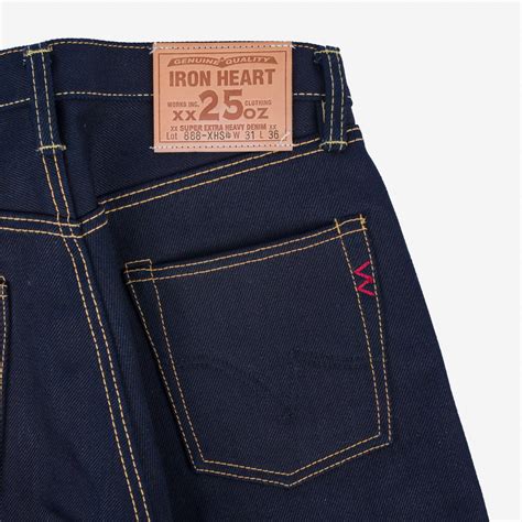 25oz Selvedge Denim Medium/High Rise Tapered Cut Jeans